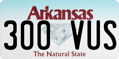 AR license plate 300VUS