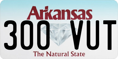 AR license plate 300VUT