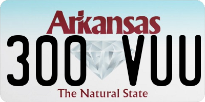 AR license plate 300VUU