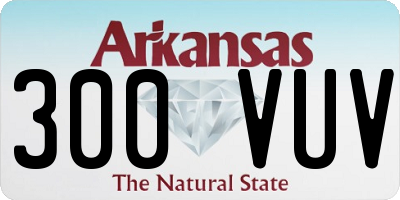 AR license plate 300VUV
