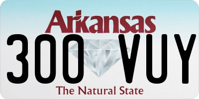 AR license plate 300VUY