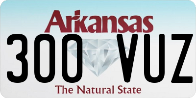 AR license plate 300VUZ