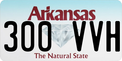 AR license plate 300VVH
