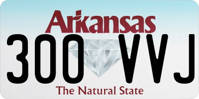 AR license plate 300VVJ