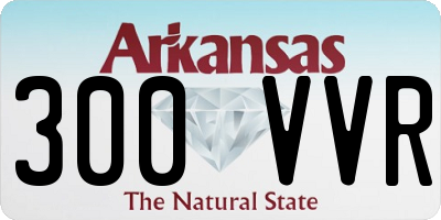 AR license plate 300VVR