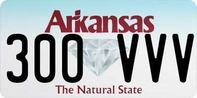 AR license plate 300VVV