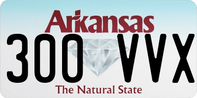 AR license plate 300VVX