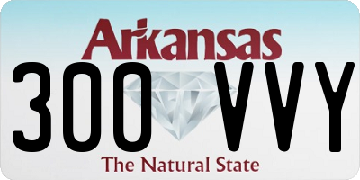 AR license plate 300VVY