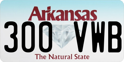 AR license plate 300VWB