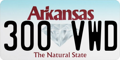 AR license plate 300VWD