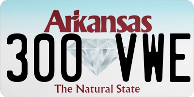 AR license plate 300VWE