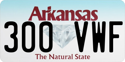 AR license plate 300VWF