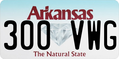 AR license plate 300VWG
