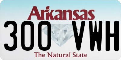 AR license plate 300VWH