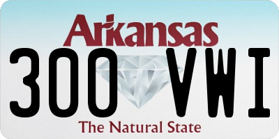 AR license plate 300VWI