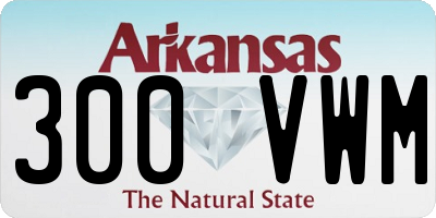 AR license plate 300VWM
