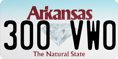 AR license plate 300VWO