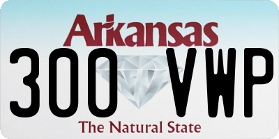 AR license plate 300VWP