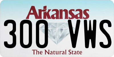 AR license plate 300VWS