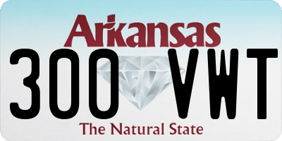 AR license plate 300VWT