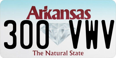 AR license plate 300VWV