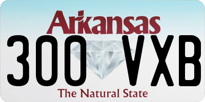 AR license plate 300VXB