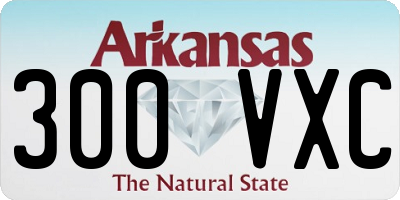 AR license plate 300VXC