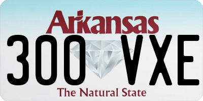 AR license plate 300VXE