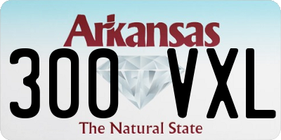 AR license plate 300VXL