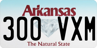AR license plate 300VXM
