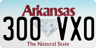 AR license plate 300VXO
