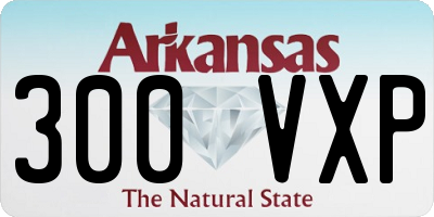 AR license plate 300VXP