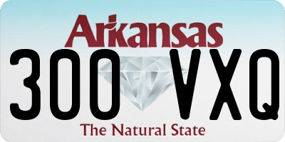 AR license plate 300VXQ