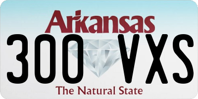 AR license plate 300VXS