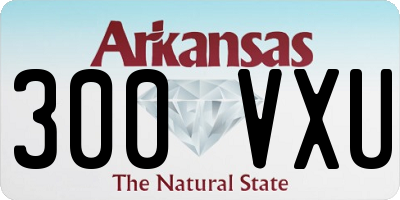 AR license plate 300VXU