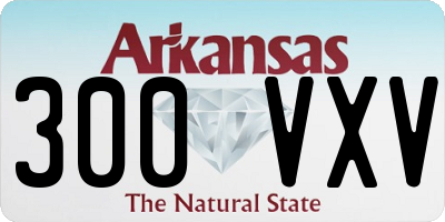 AR license plate 300VXV