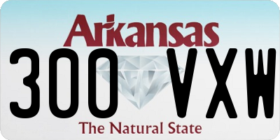 AR license plate 300VXW