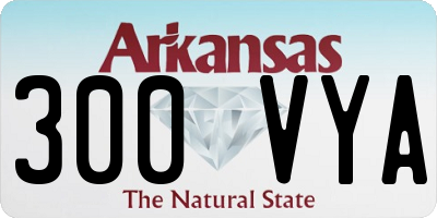 AR license plate 300VYA