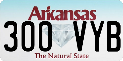 AR license plate 300VYB