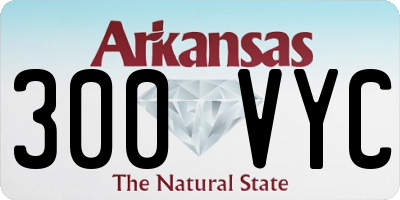AR license plate 300VYC