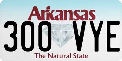 AR license plate 300VYE