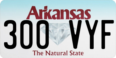 AR license plate 300VYF