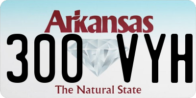 AR license plate 300VYH