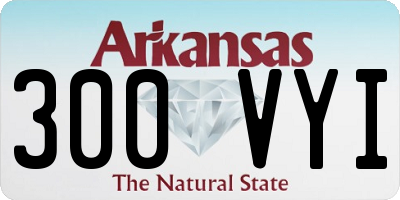 AR license plate 300VYI
