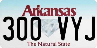 AR license plate 300VYJ