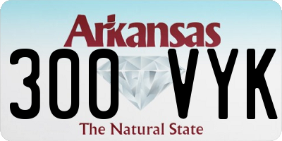 AR license plate 300VYK