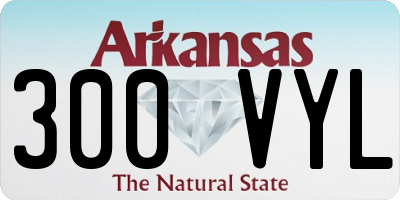 AR license plate 300VYL