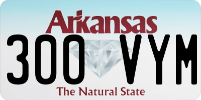 AR license plate 300VYM