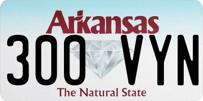 AR license plate 300VYN