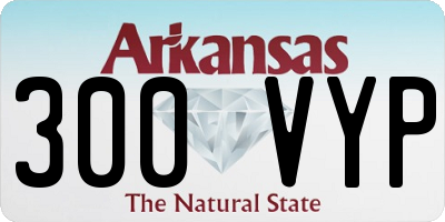 AR license plate 300VYP